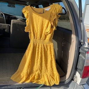 Mustard yellow Steve Madden dress. Knee length
